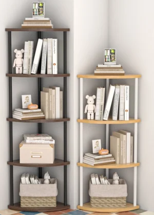Storage Rack Wall Corner Shelf Practical Storage Rack Living Room/Kitchen/Bedroom Bookshelf Shelf Plant Rack Flower Rack 3/4/5/6