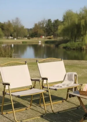 Ultralight Aluminum Folding Camping Chair (Kermit Style) | Portable & Durable Outdoor Leisure Chair for Hiking, Picnic & Fishing