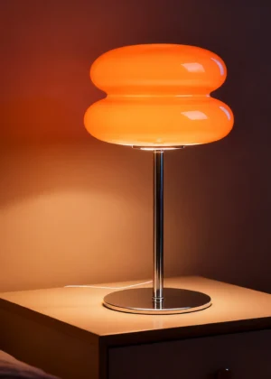 Macaron Glass Table Lamp Trichromatic Dimming Living Room Atmosphere Lamps Eye Protection Night Light Girl Bedroom Bedside Decor